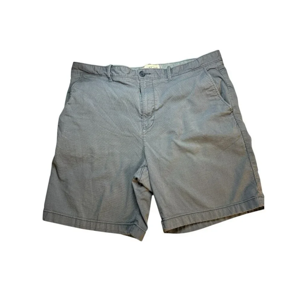 Original Penguin Shorts Men’s 38 Blue Chino Flat Front Casual Stretch 8” Inseam